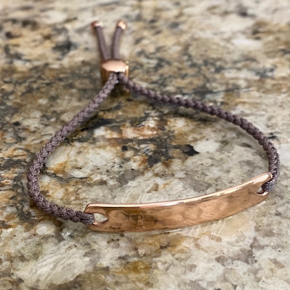 MONICA VINADER | Havana Friendship Bracelet in Rose Gold with Mink Cord - Picture 2 of 6